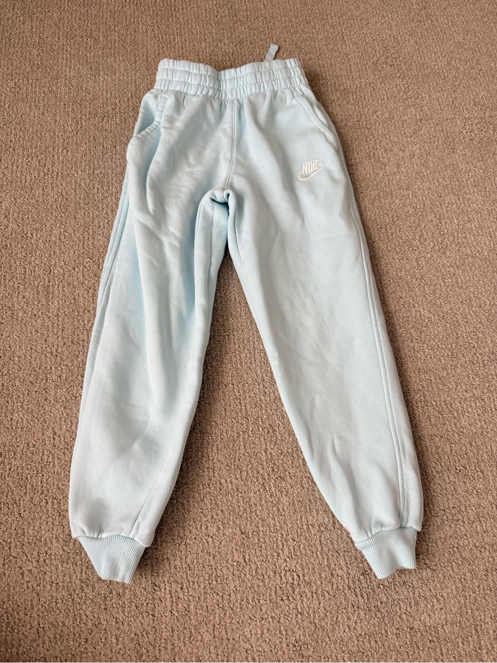Nike Kids Pale Blue Fleece Joggers